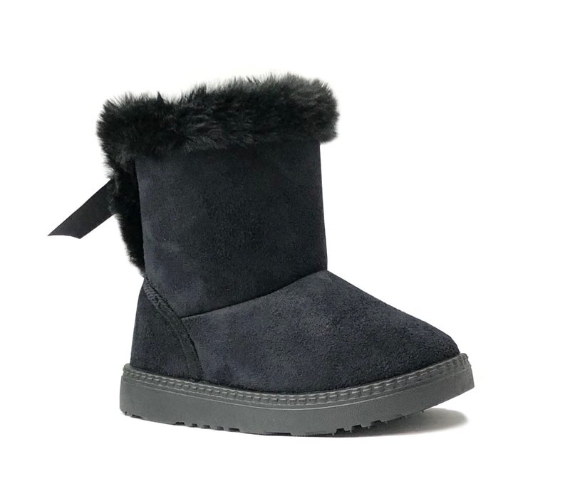 REDVOLUTION Kid Boots Toddler Girls Cute Butterfly Bow Snow Boot - Image 1
